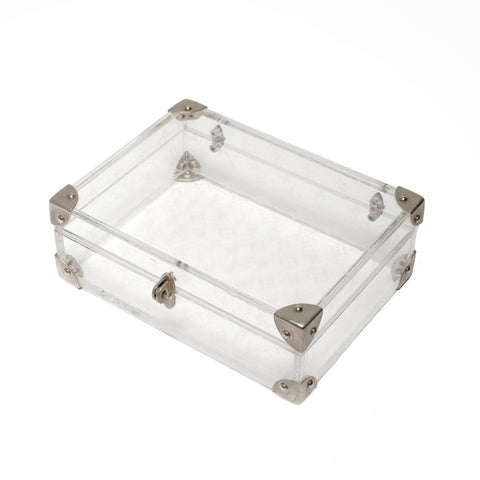 LOUIS VUITTON Monogram Love Message Mini Trunk 2000 Limited Edition Other miscellaneous goods clear WS24848