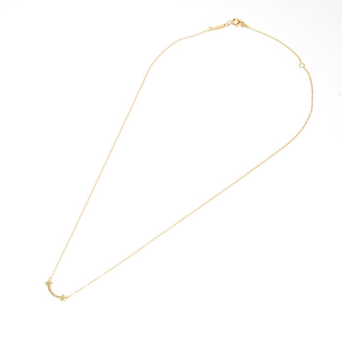 TIFFANY&Co. Au750 T Smile Necklace gold WS24850