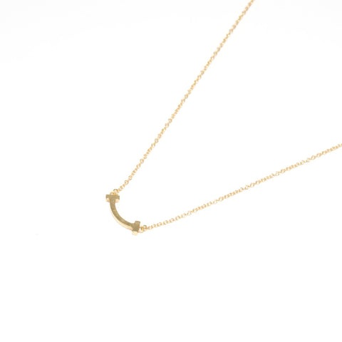 TIFFANY&Co. Au750 T Smile Necklace gold WS24850