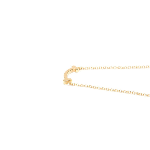 TIFFANY&Co. Au750 T Smile Necklace gold WS24850