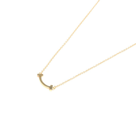 TIFFANY&Co. Au750 T Smile Necklace gold WS24850