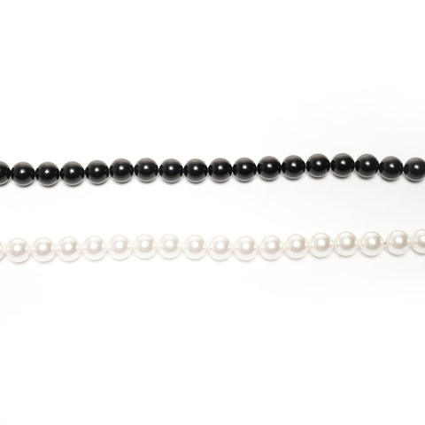 CHANEL A23C COCO Mark Pearl 2023 Necklace black WS24852