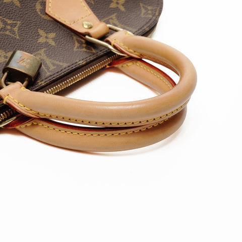 LOUIS VUITTON 2005 Monogram Alma PM Handbag Brown WS24854