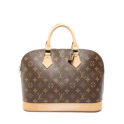 LOUIS VUITTON 2005 Monogram Alma PM Handbag Brown WS24854