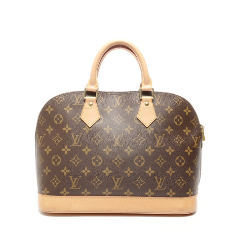 LOUIS VUITTON 2005 Monogram Alma PM Handbag Brown WS24854