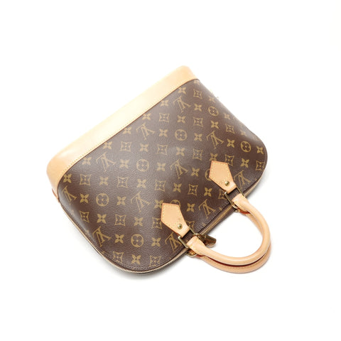 LOUIS VUITTON 2005 Monogram Alma PM Handbag Brown WS24854
