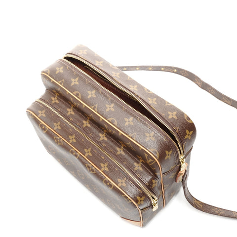 LOUIS VUITTON 2011 Monogram Nile Shoulder Bag Brown WS24855