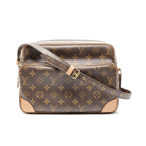 LOUIS VUITTON 2011 Monogram Nile Shoulder Bag Brown WS24855