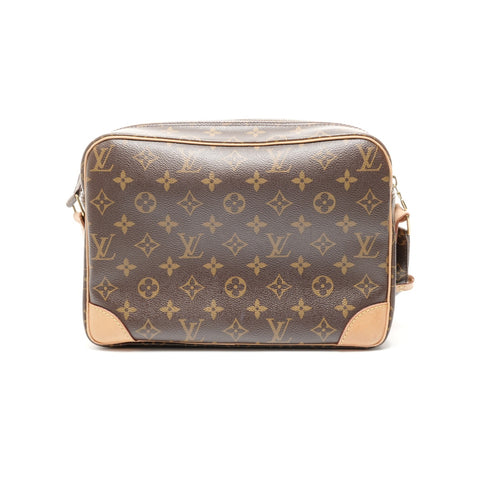 LOUIS VUITTON 2011 Monogram Nile Shoulder Bag Brown WS24855