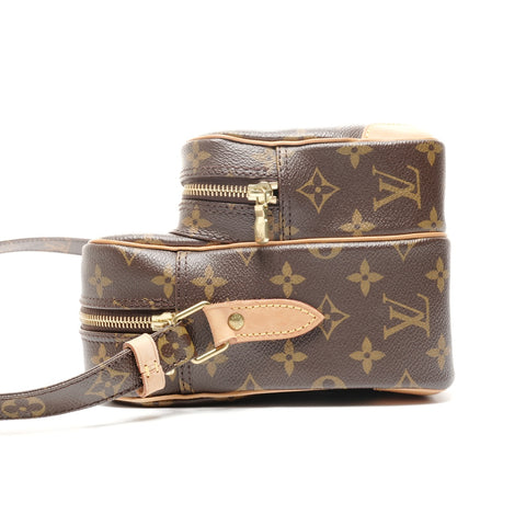 LOUIS VUITTON 2011 Monogram Nile Shoulder Bag Brown WS24855