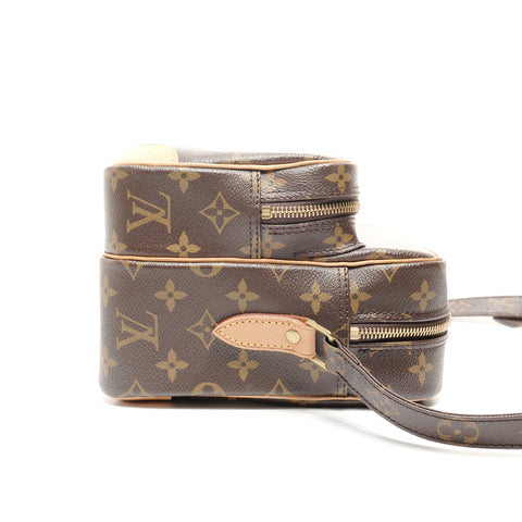 LOUIS VUITTON 2011 Monogram Nile Shoulder Bag Brown WS24855