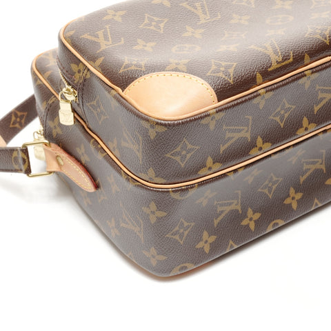 LOUIS VUITTON 2011 Monogram Nile Shoulder Bag Brown WS24855