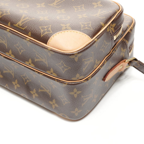 LOUIS VUITTON 2011 Monogram Nile Shoulder Bag Brown WS24855