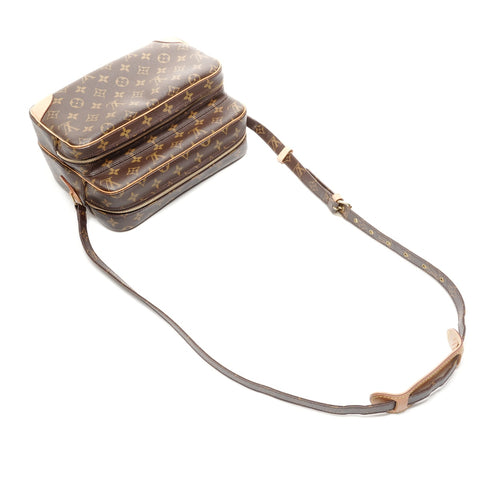 LOUIS VUITTON 2011 Monogram Nile Shoulder Bag Brown WS24855