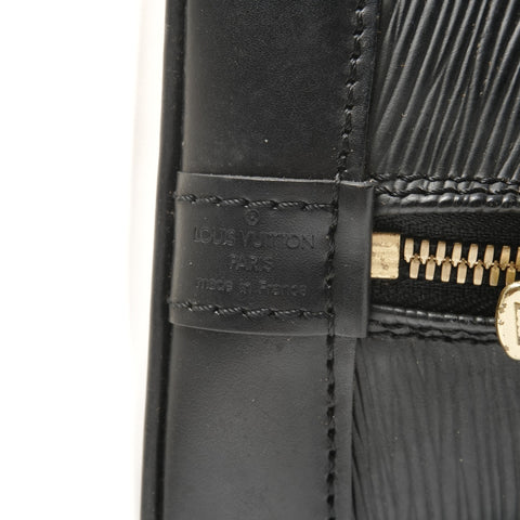 LOUIS VUITTON 2002 Epi PM Alma Handbag black WS24856