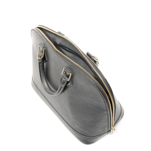 LOUIS VUITTON 2002 Epi PM Alma Handbag black WS24856
