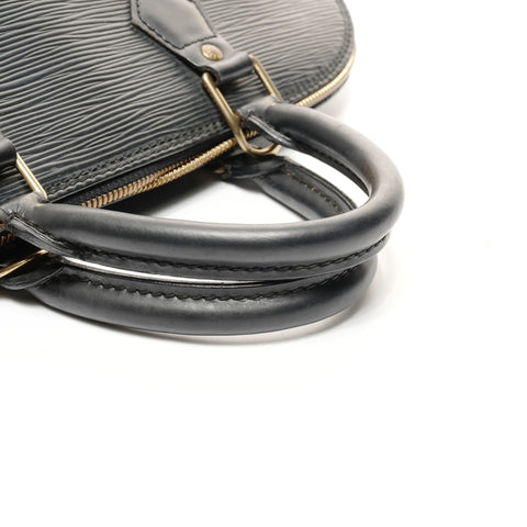 LOUIS VUITTON 2002 Epi PM Alma Handbag black WS24856