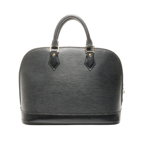 LOUIS VUITTON 2002 Epi PM Alma Handbag black WS24856