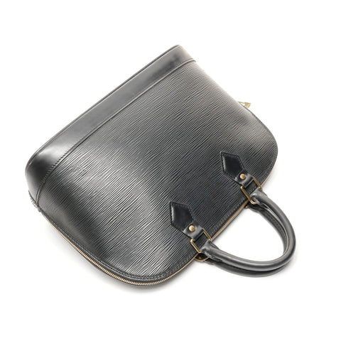 LOUIS VUITTON 2002 Epi PM Alma Handbag black WS24856
