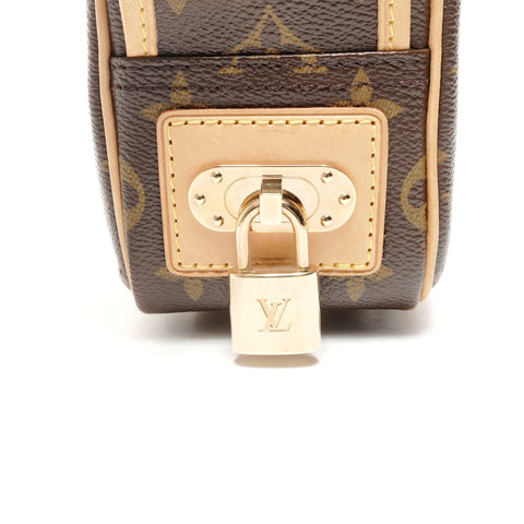LOUIS VUITTON 2006 Monogram Perfo Mini Trocadero Shoulder Bag Brown WS24857