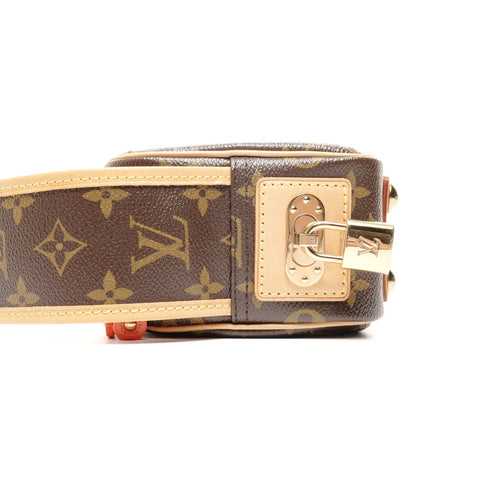 LOUIS VUITTON 2006 Monogram Perfo Mini Trocadero Shoulder Bag Brown WS24857