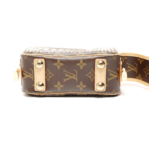 LOUIS VUITTON 2006 Monogram Perfo Mini Trocadero Umhängetasche Braun WS24857