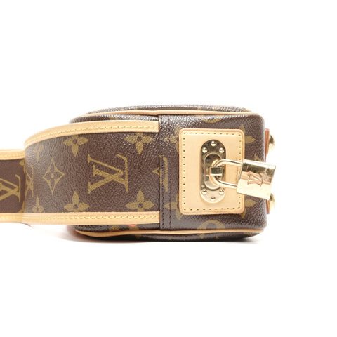 LOUIS VUITTON 2006 Monogram Perfo Mini Trocadero Shoulder Bag Brown WS24858