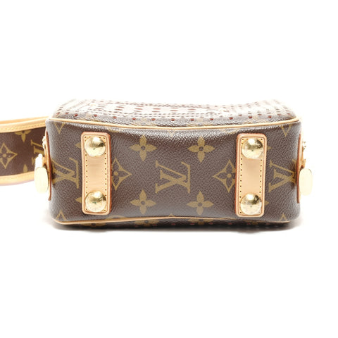 LOUIS VUITTON 2006 Monogram Perfo Mini Trocadero Shoulder Bag Brown WS24858