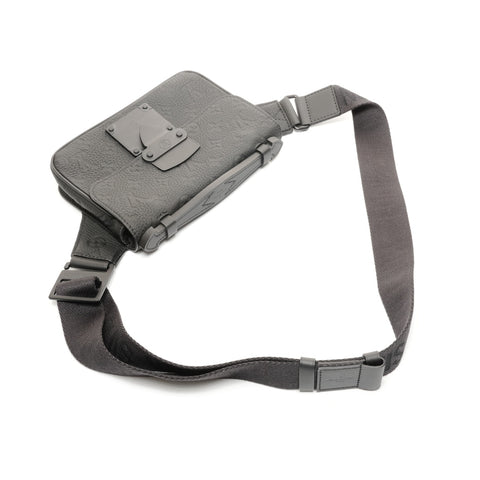 LOUIS VUITTON Taurillon Clemence Monogram S-Lock Sling Bag Shoulder Bag black WS24859