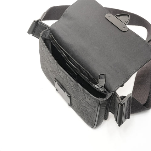 LOUIS VUITTON Taurillon Clemence Monogram S-Lock Sling Bag Shoulder Bag black WS24859