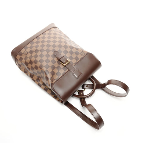 LOUIS VUITTON 2004 Soho Damier Backpack  Daypack Brown WS24860