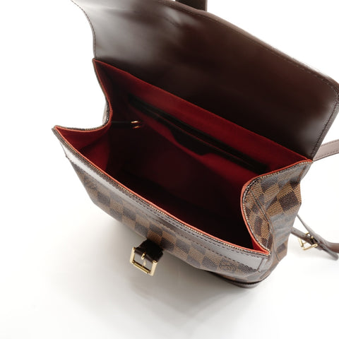 LOUIS VUITTON 2004 Soho Damier Backpack  Daypack Brown WS24860