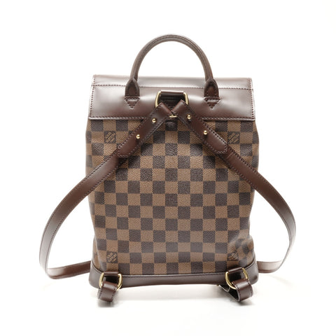 LOUIS VUITTON 2004 Soho Damier Backpack  Daypack Brown WS24860