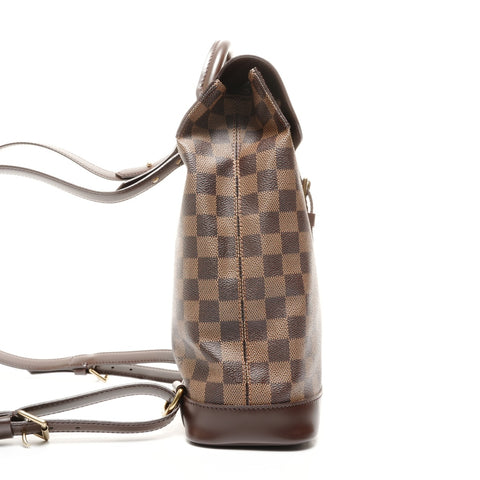 LOUIS VUITTON 2004 Soho Damier Backpack  Daypack Brown WS24860
