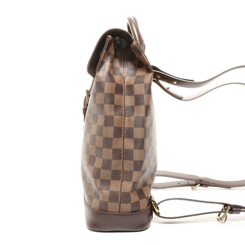 LOUIS VUITTON 2004 Soho Damier Backpack  Daypack Brown WS24860