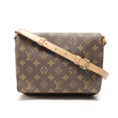 LOUIS VUITTON 2000 Monogram Musette Tango Shoulder Bag Brown WS24863