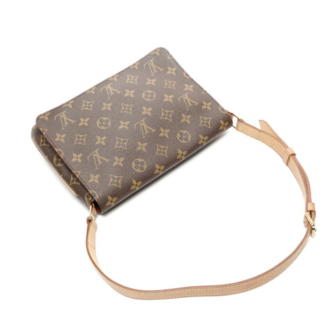LOUIS VUITTON 2000 Monogram Musette Tango Shoulder Bag Brown WS24863