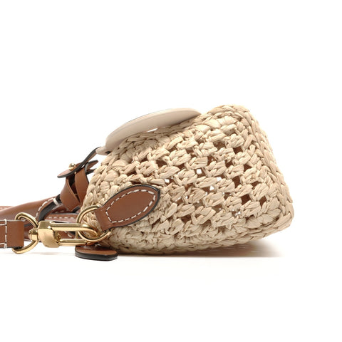 LOUIS VUITTON Nano Speedy Natural Tan Raffia Shoulder Bag beige WS24864