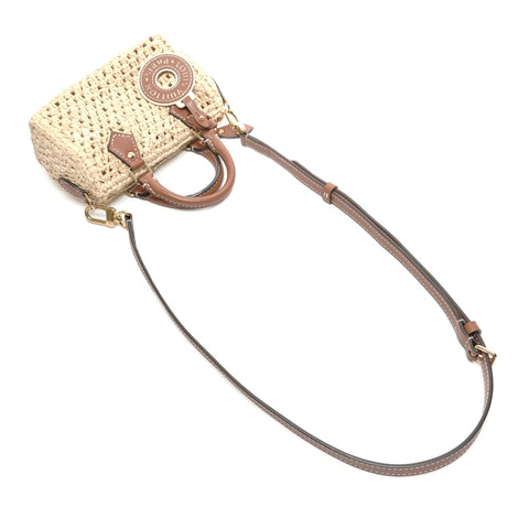 LOUIS VUITTON Nano Speedy Natural Tan Bast Umhängetasche beige WS24864