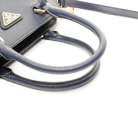 PRADA Saffiano 迷你 Nano 2way 手提包 海军蓝 WS24866