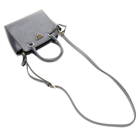 PRADA Saffiano 迷你 Nano 2way 手提包 海军蓝 WS24866