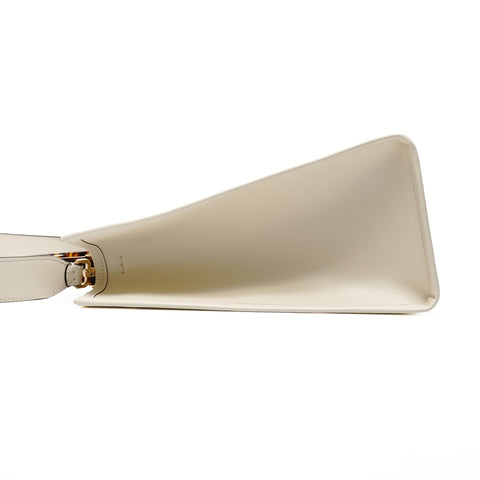 FENDI Sunshine Tote 皮革中号手提包白色 WS24867