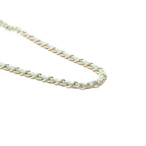 CHANEL 2019 Tweed PVC Clutch Phone Case, No. 28 Shoulder Bag green WS24868