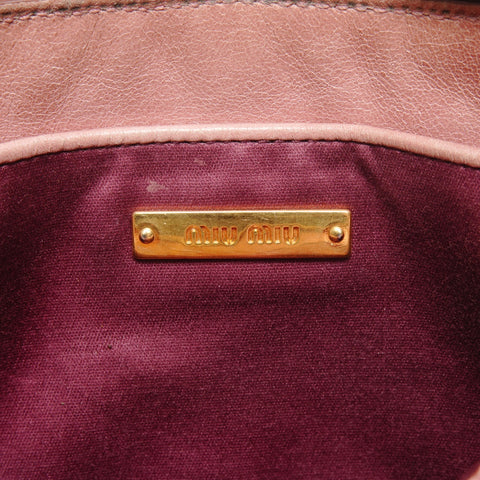 Miu Miu Materasse 皮革手拿包 粉色 WS24870
