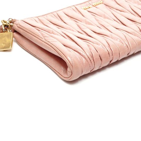 Miu Miu Materasse 皮革手拿包 粉色 WS24870