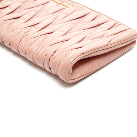 Miu Miu Materasse 皮革手拿包 粉色 WS24870