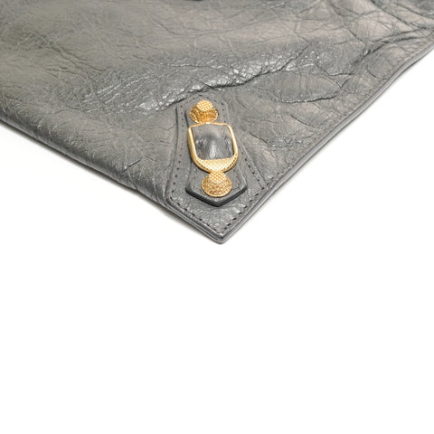 BALENCIAGA Giant Envelope 小羊皮手拿包 灰色 WS24871