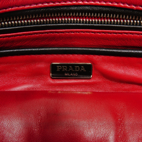 PRADA 皮革手拿包 黑色 WS24872