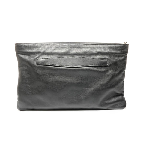 PRADA 皮革手拿包 黑色 WS24872