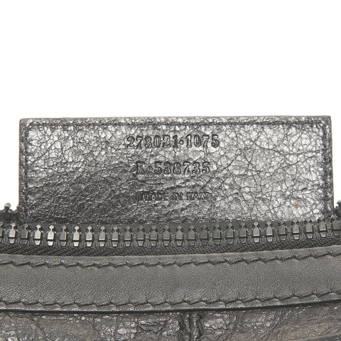 BALENCIAGA Clip Leather Small Clutch bag black WS24873